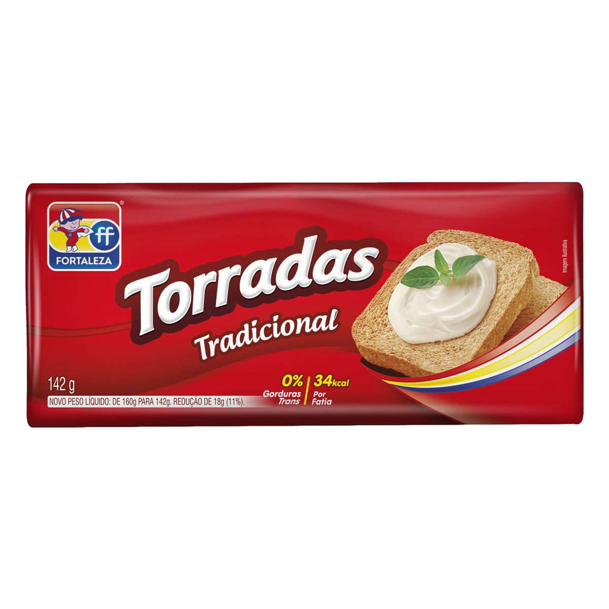 Torrada Fortaleza Tradicional Pacote 142 g