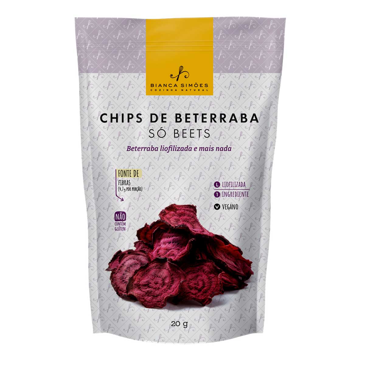 Chips Vegeano de Beterraba Bianca Simões 20 g