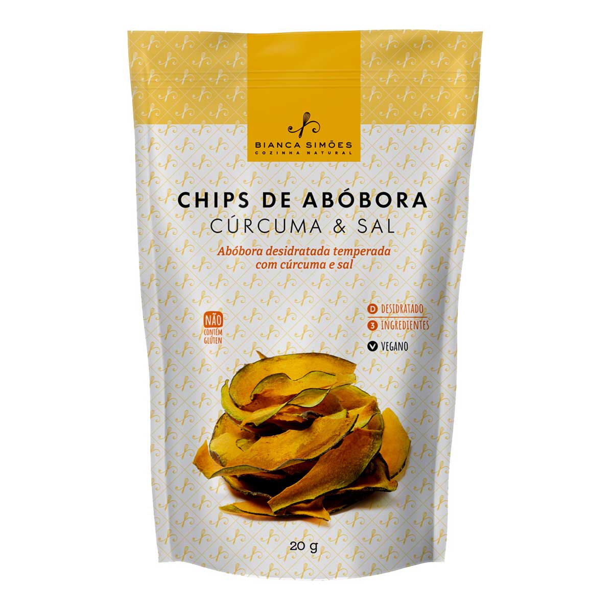 Chips Vegano de Abóbora Bianca Simões 20 g