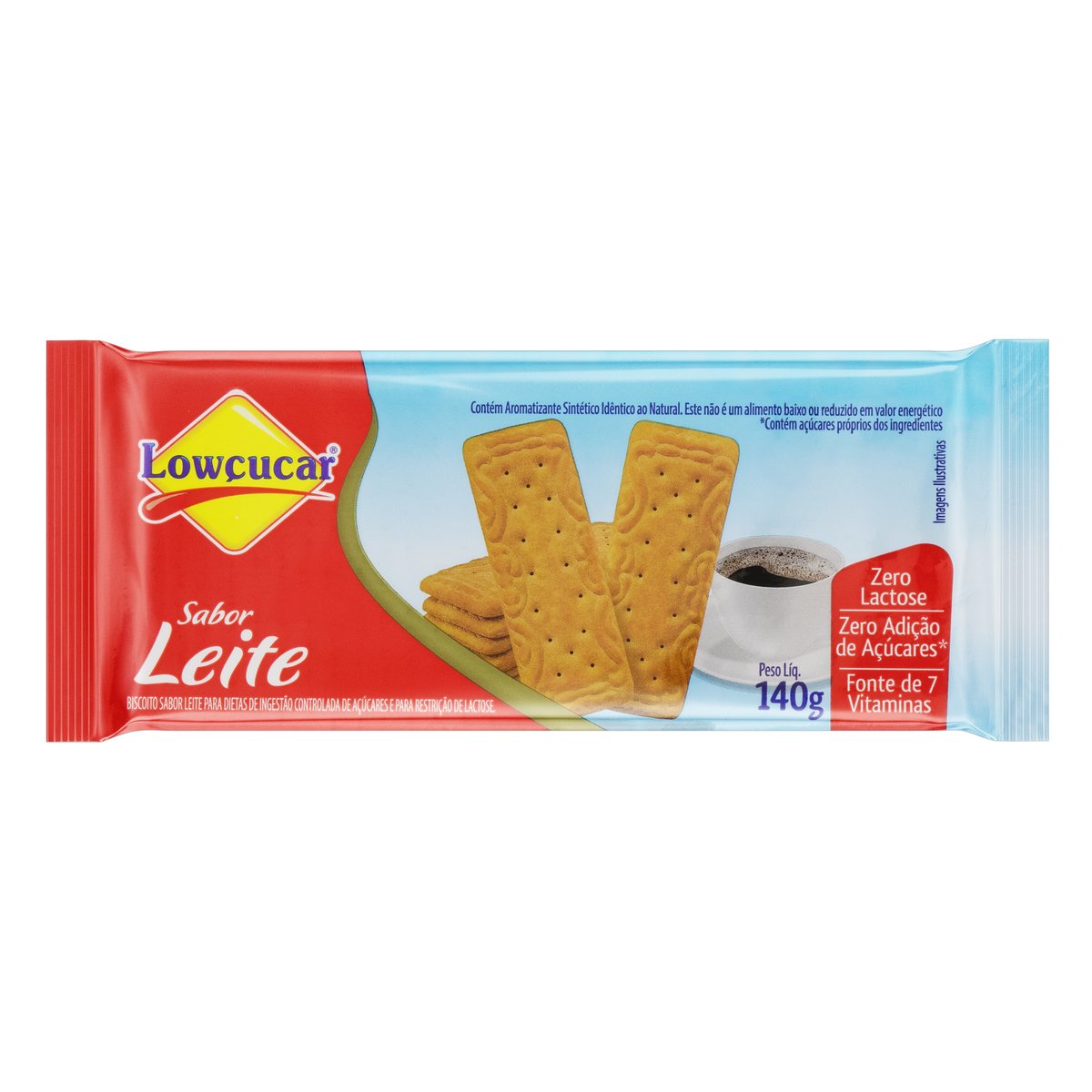 Biscoito Leite Zero Lactose Lowçucar 140g