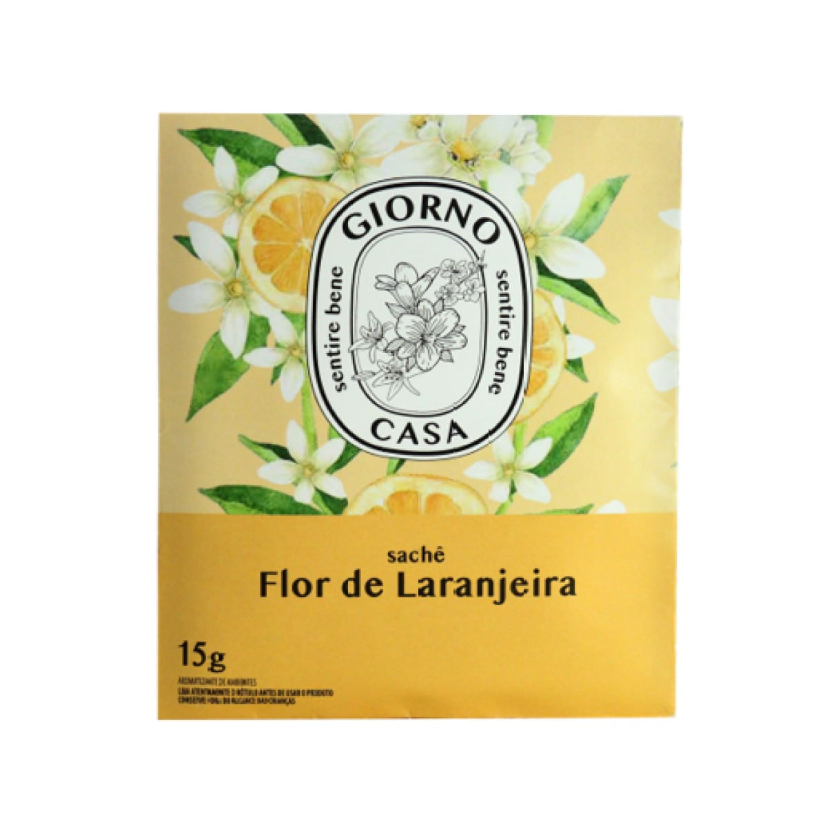 Aromatizador de Ambientes Sachê Flor de Laranjeira Giorno Casa 15 g