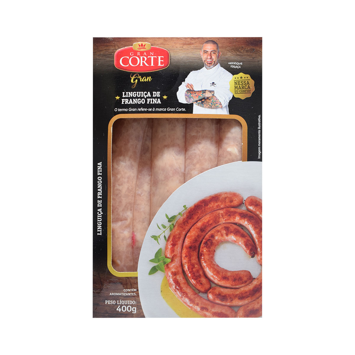 Linguiça de Frango Gran Corte Gran Fogaça 400g