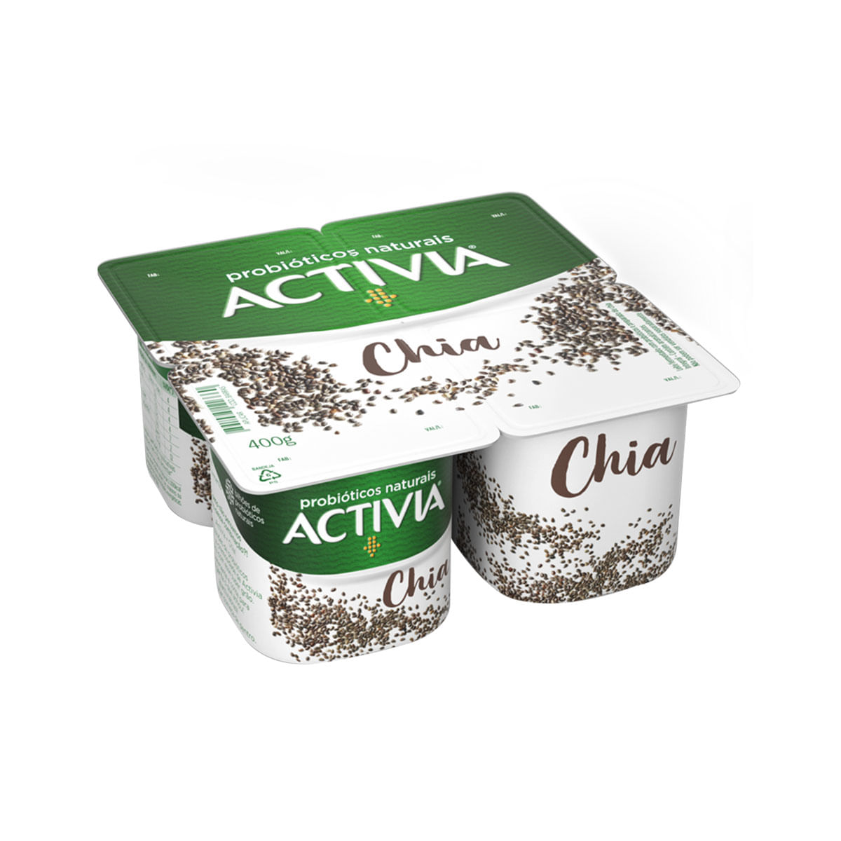 Iogurte Integral Activia Super Grãos Chia 400g