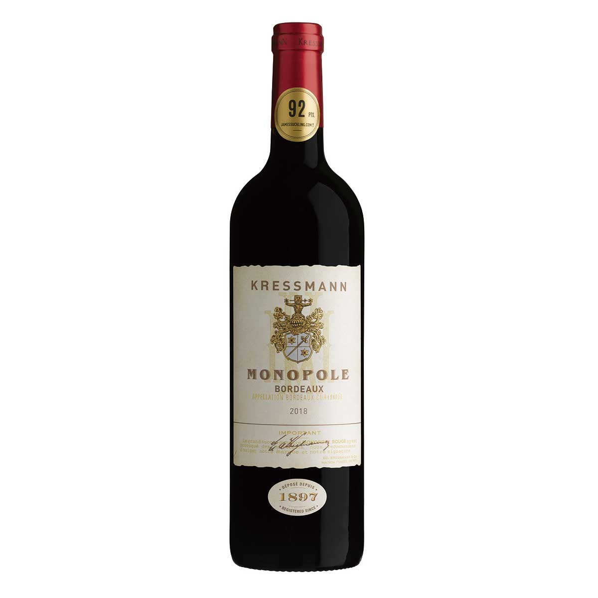 Vinho Fino Tinto Seco Francês Monopole Rouge 750 ml