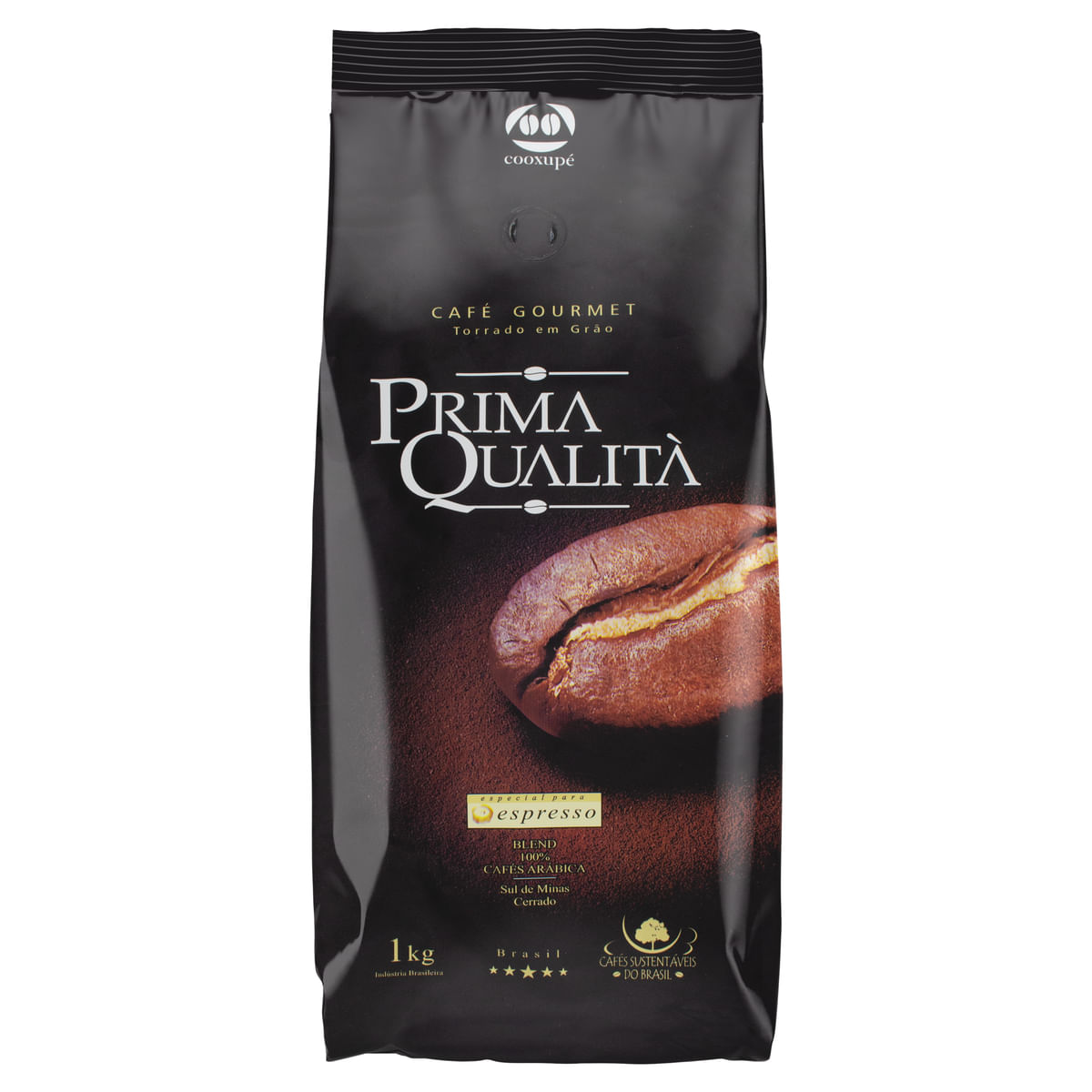 Café Torrado em Grãos Gourmet Espresso Prima Qualità 1kg