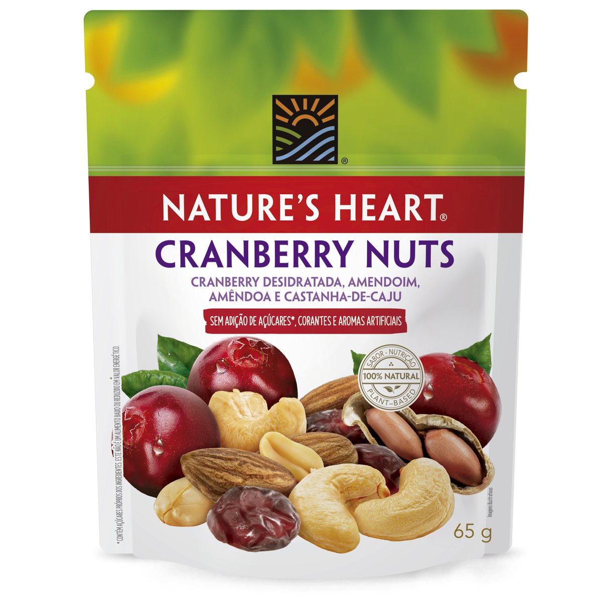 Snack Nature&apos;s Heart Cranberry Nuts 65 g