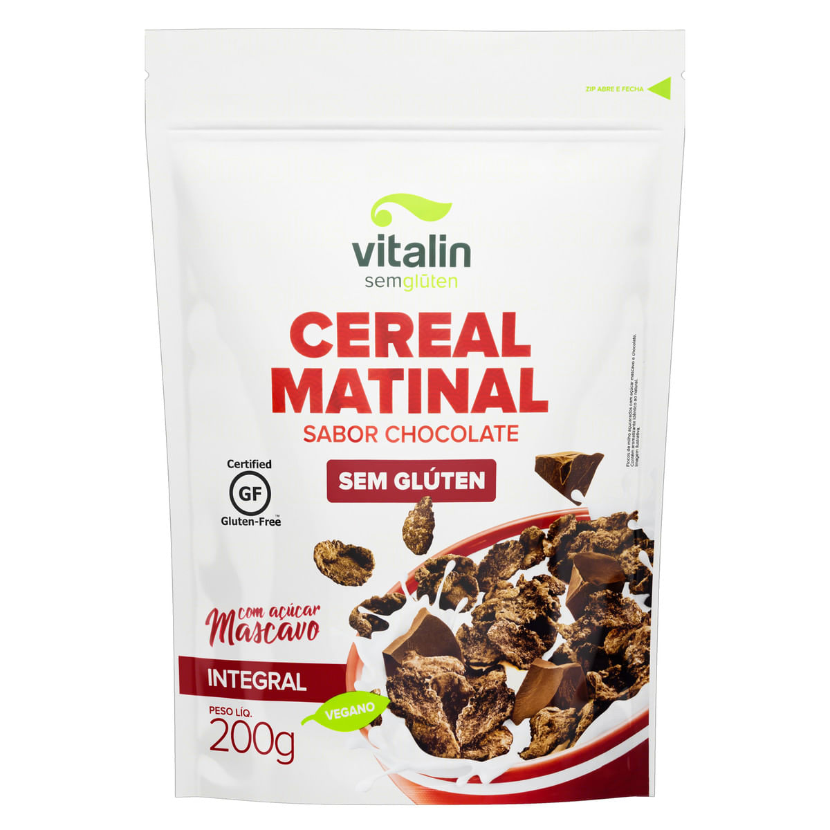 Cereal Matinal Sabor Chocolate Integral Vitalin 200 g