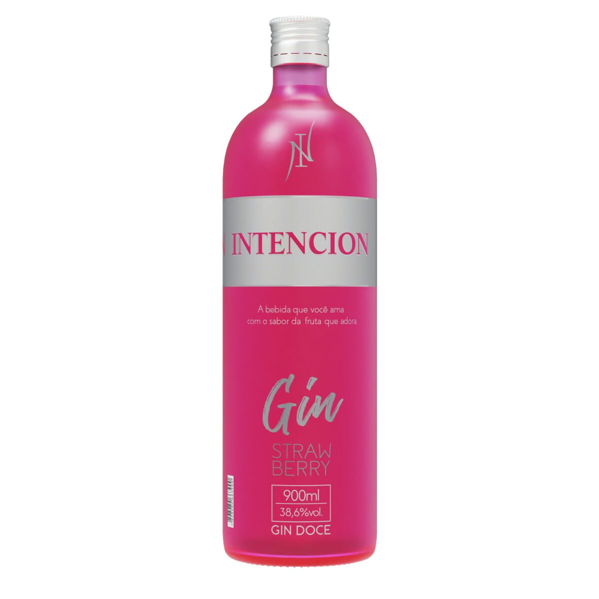 Gin Doce Strawberry Intencion Garrafa 900 ml