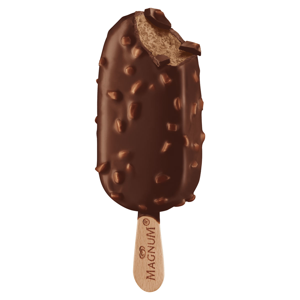 Sorvete Magnum Avelã com Cobertura de Praliné Avelã Caramelizada e Chocolate Belga Pacote 69 g