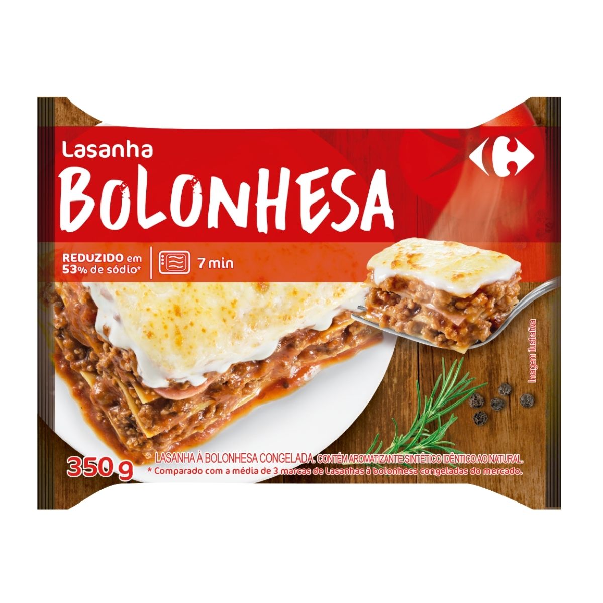 Lasanha Bolonhesa Carrefour 350g