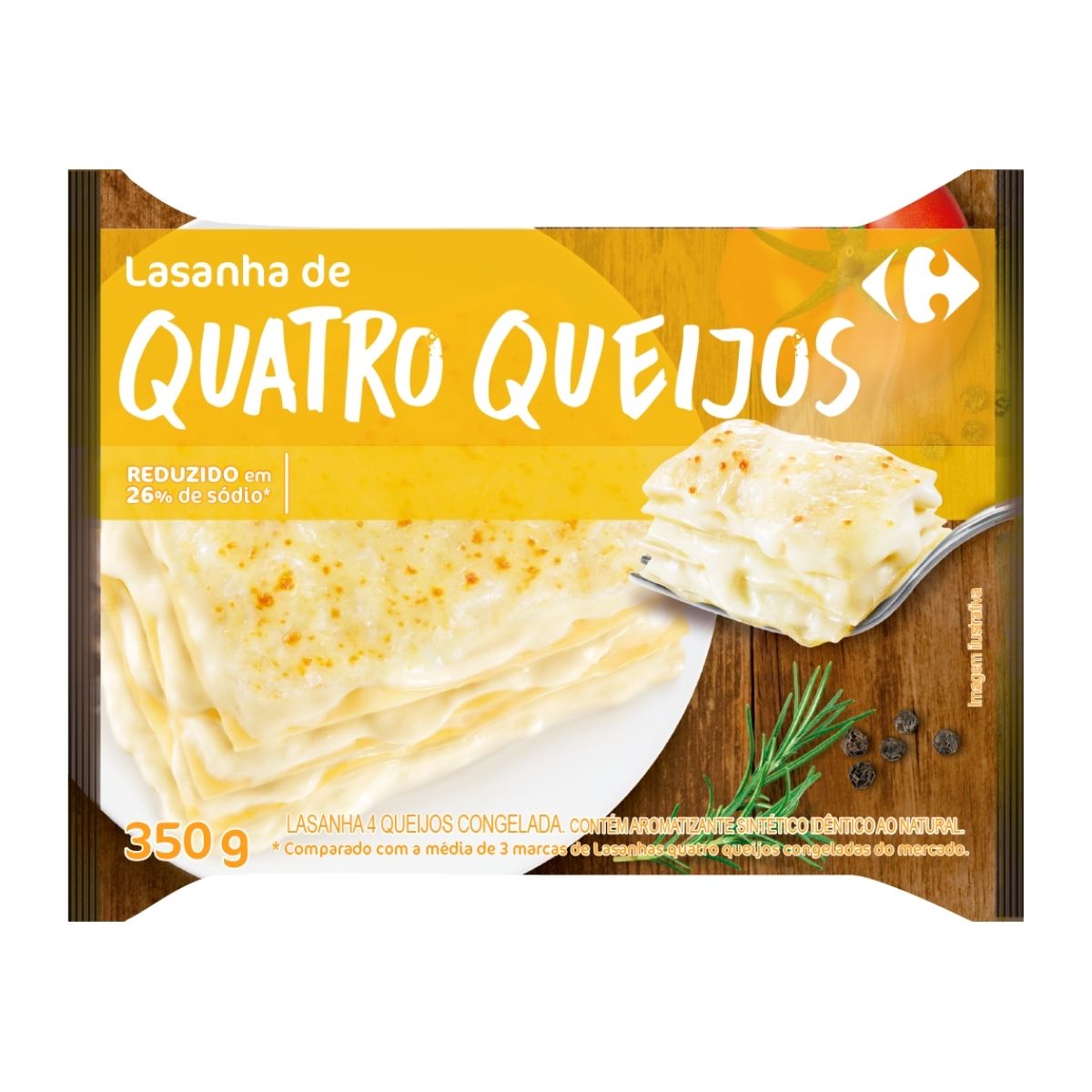 Lasanha Quatro Queijos Carrefour 350g