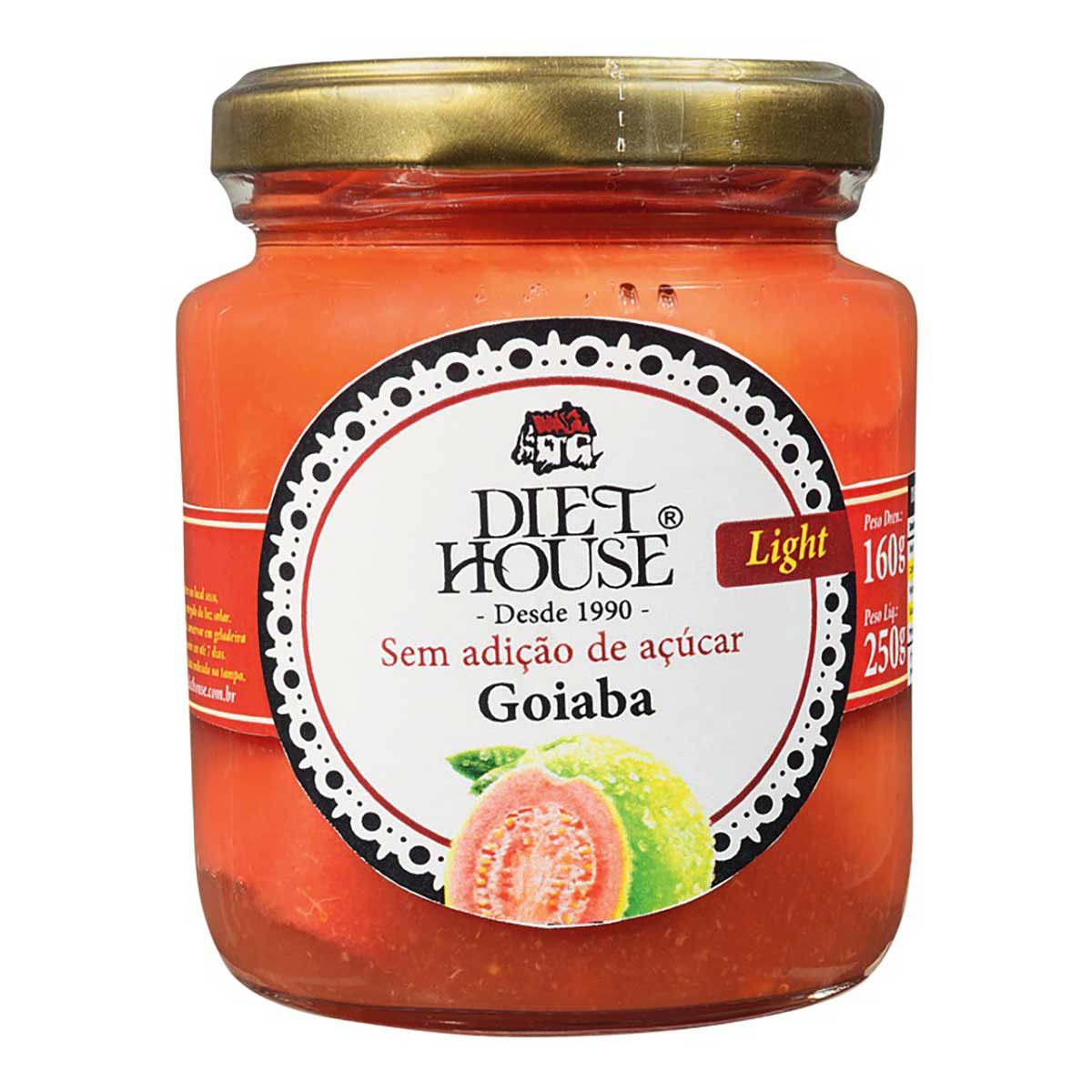 Doce de Goiaba em Calda Zero Açúcar Diet House 250 g