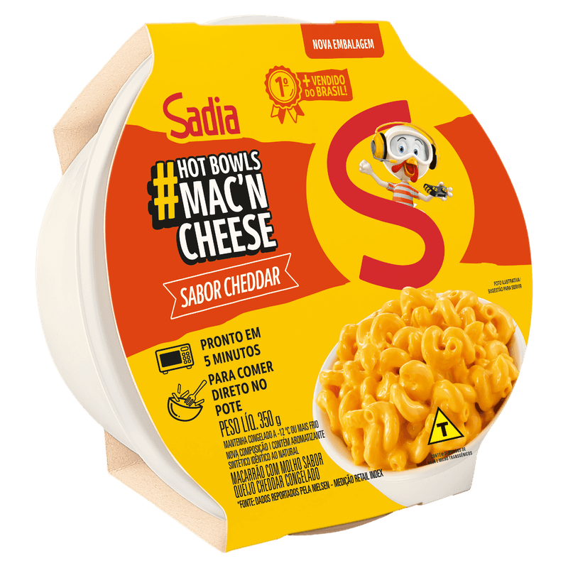 Mac&apos;n Cheese ao Molho Queijo Cheddar Sadia 350g