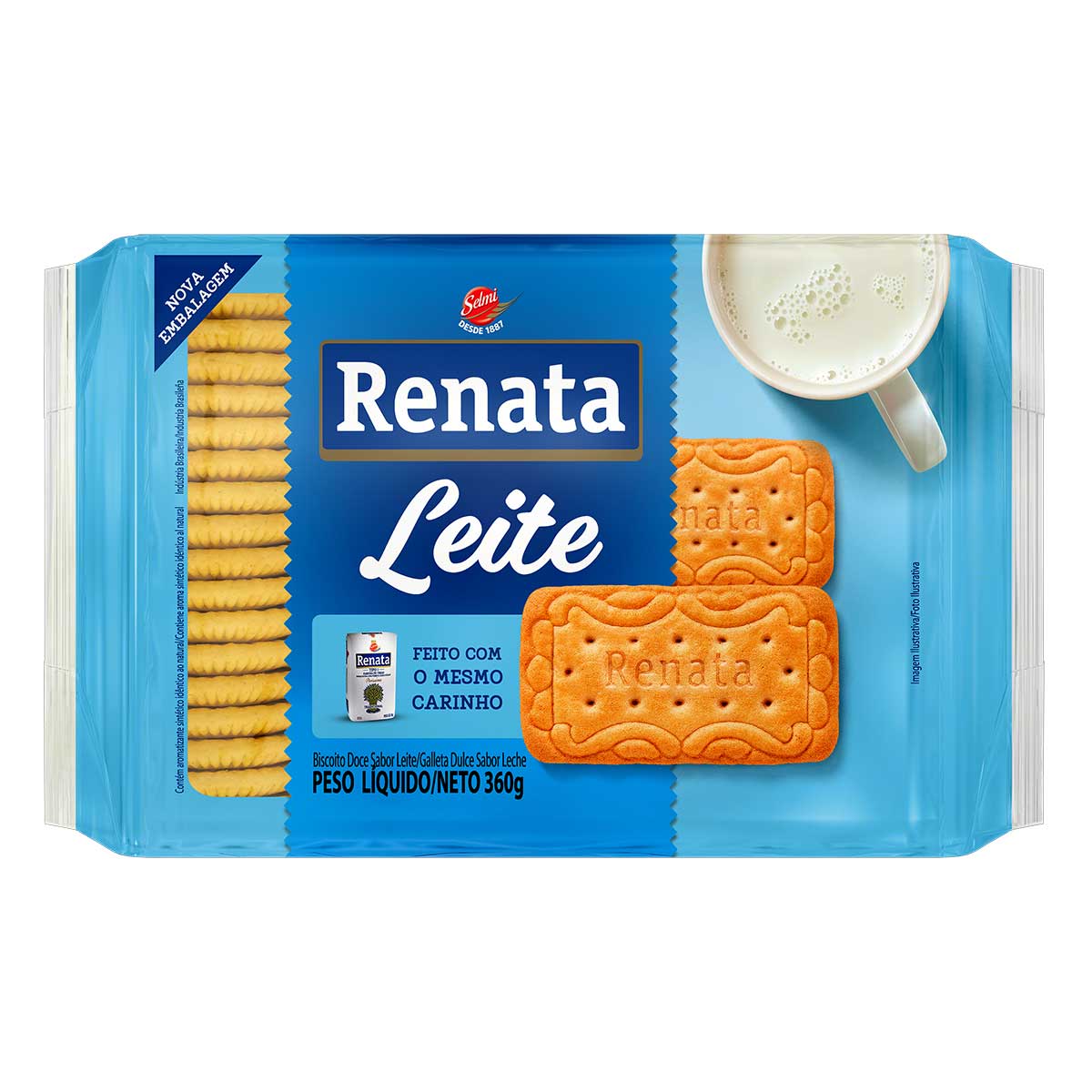 Biscoito Leite Renata Pacote 360 g