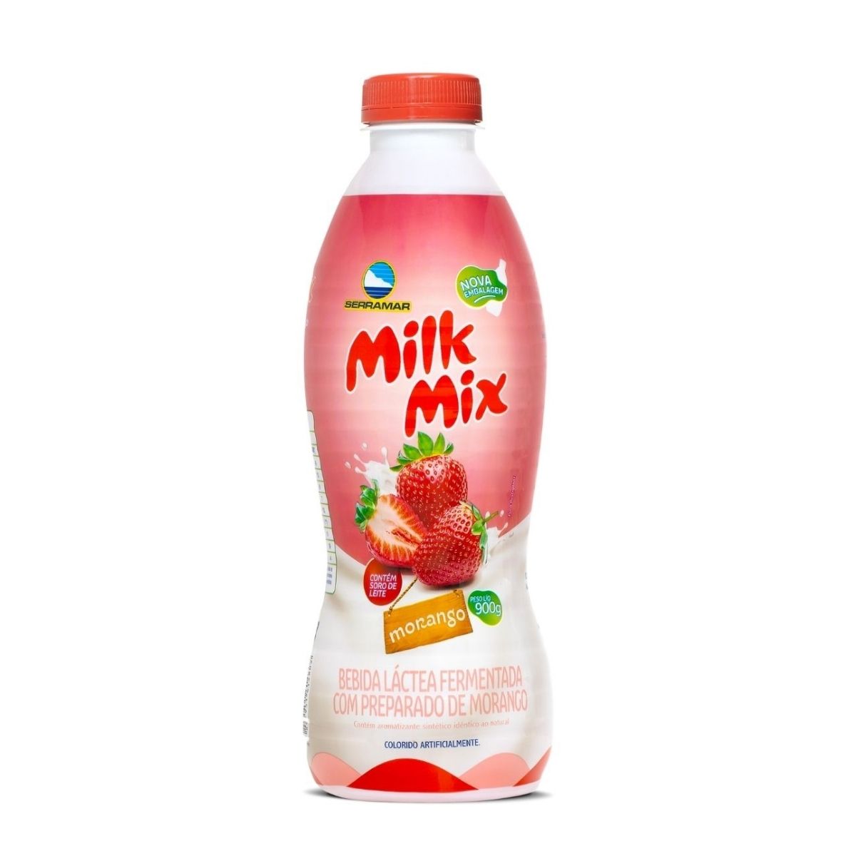 Bebida Láctea Milk Mix Morango 900 ml