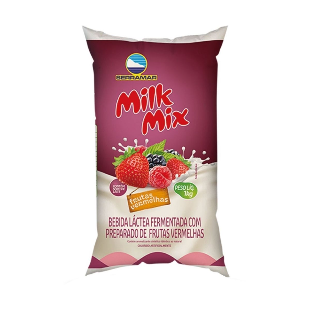 Bebida Lactea Milk Mix Serramar Frutas Vermelhas Saco 1 l