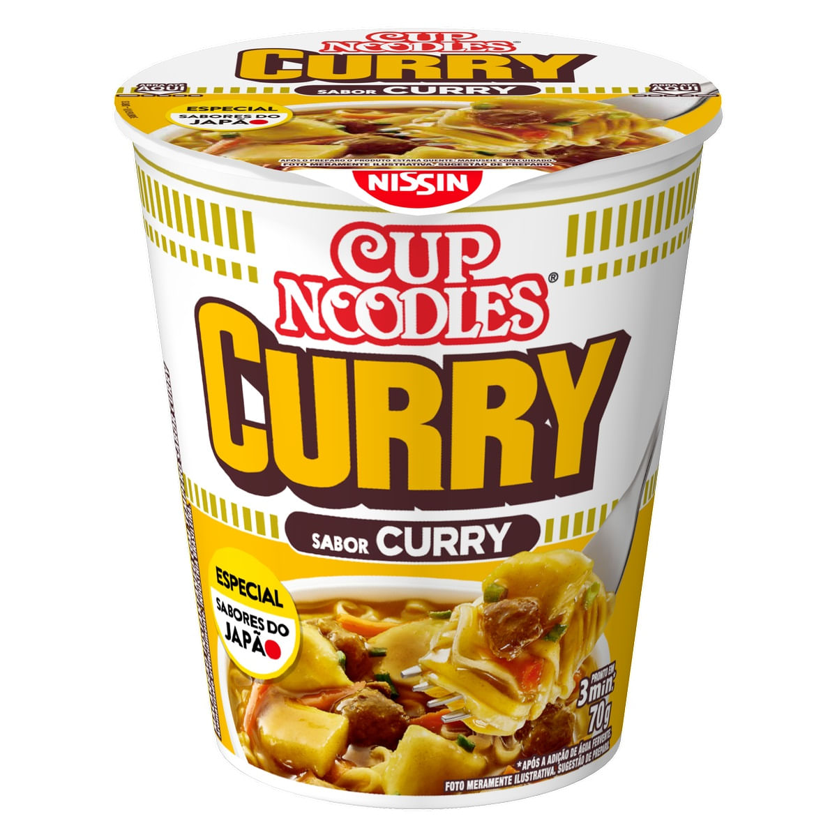 Macarrão Nissin Cup Noodles Curry 70g