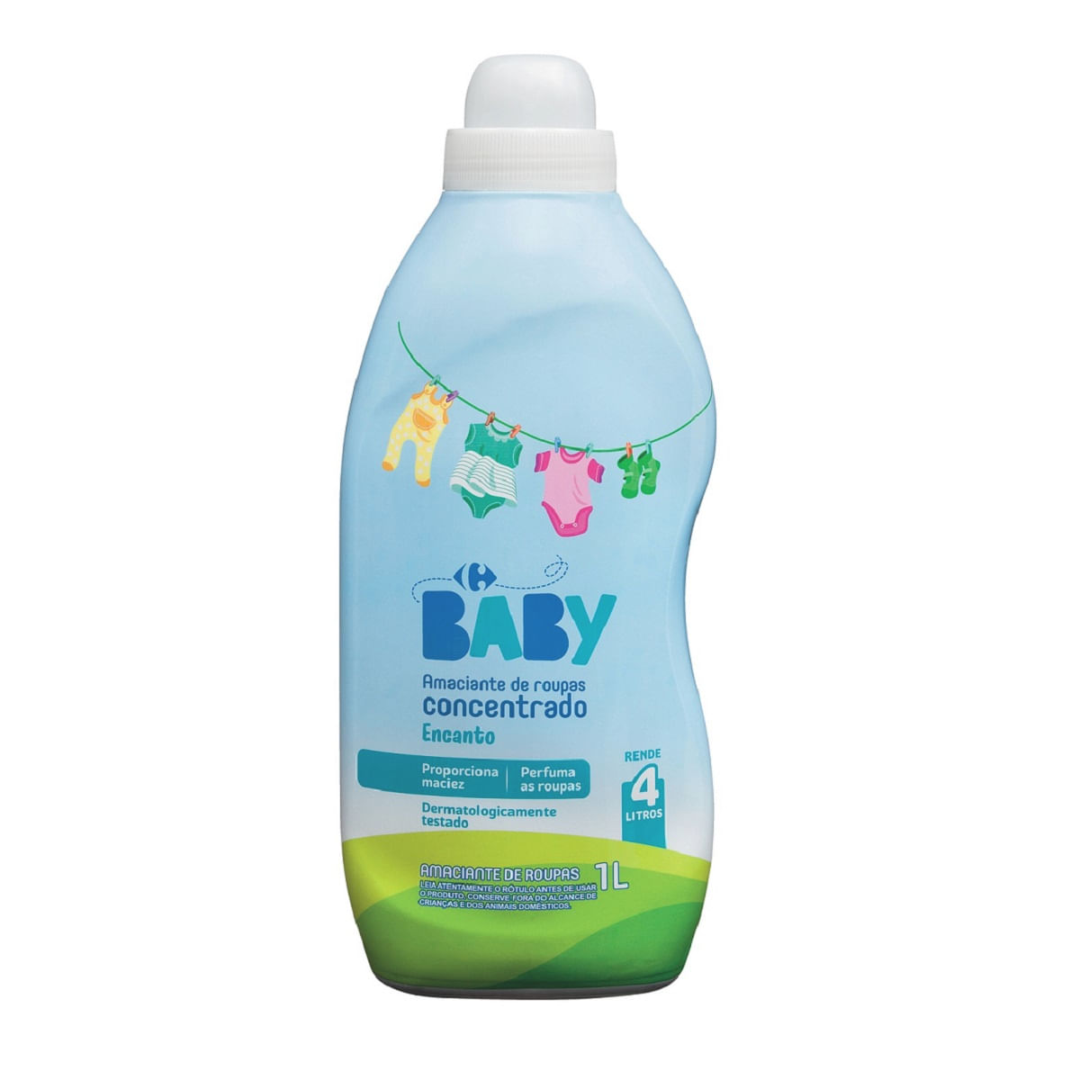 Amaciante Carrefour Cocentrado para Roupas de Bebê Encanto Baby 1 Litro