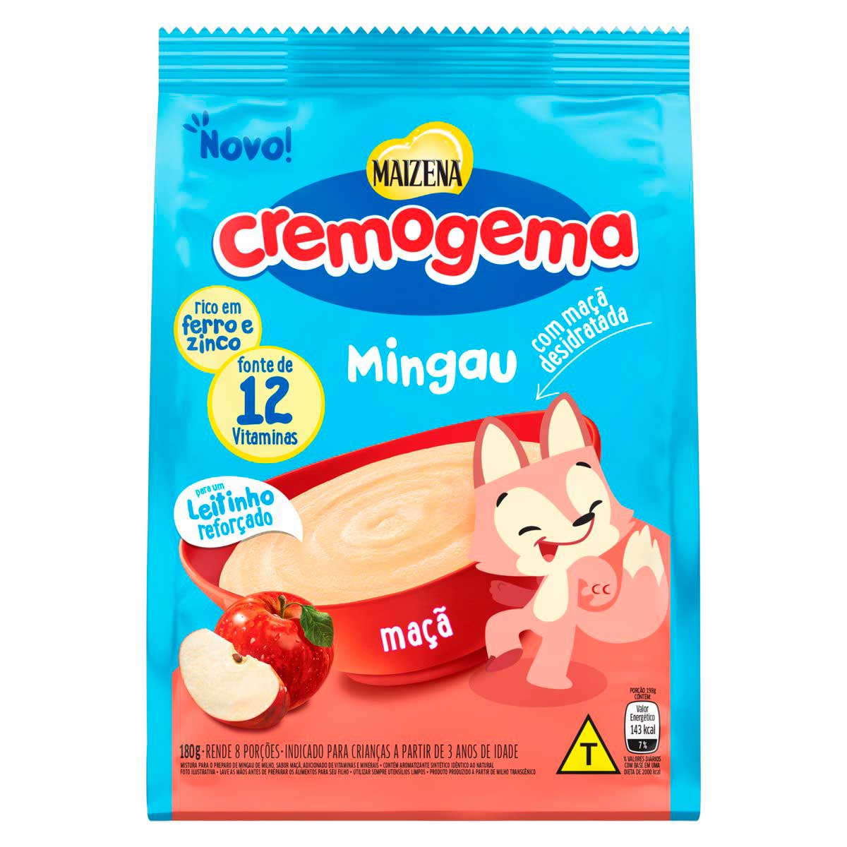 Mingau Maçã Maizena Cremogema Pacote 180 g