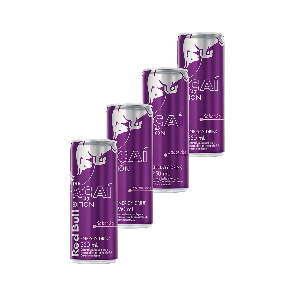 Energético Red Bull Açaí Energy Drink 250ml - 4 Unidades