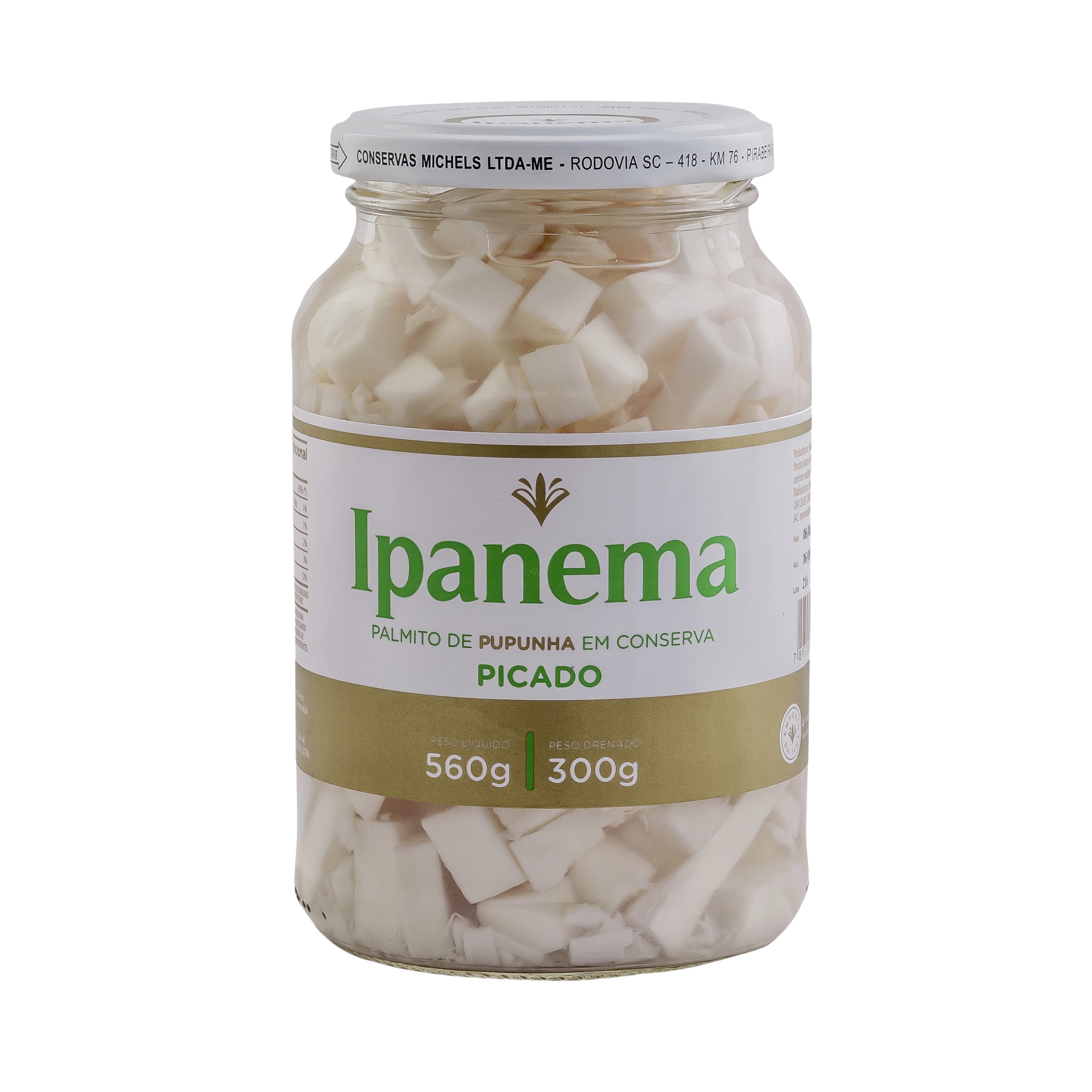 Palmito Pupunha Picado Ipanema 300 g