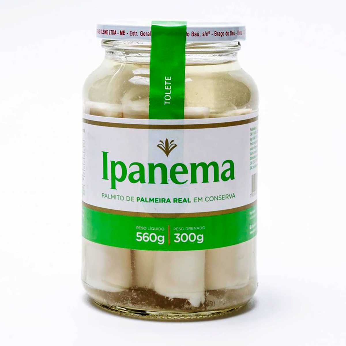 Palmito Palmeira Real Tolete Ipanema 300g