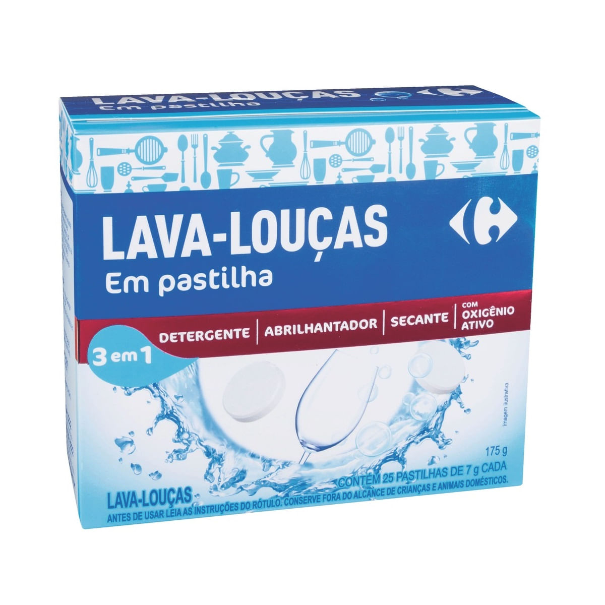 Detergente em Pastilhas para Máquinas de Lavar Carrefour 175g