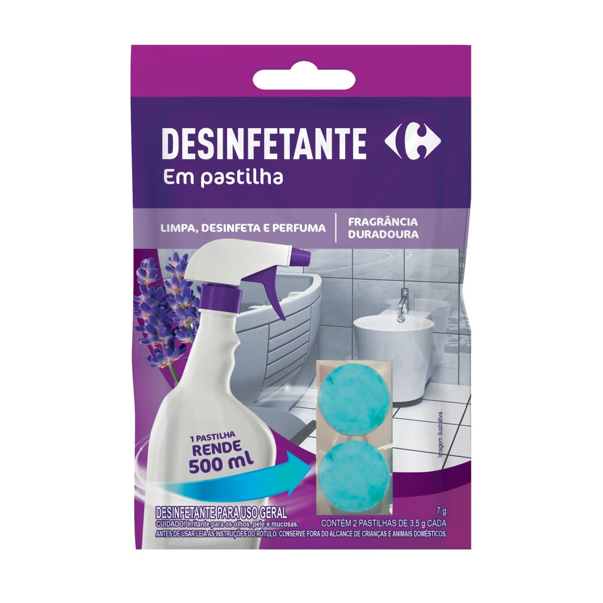 Desinfetante em Pastilha Carrefour Essential 7 g