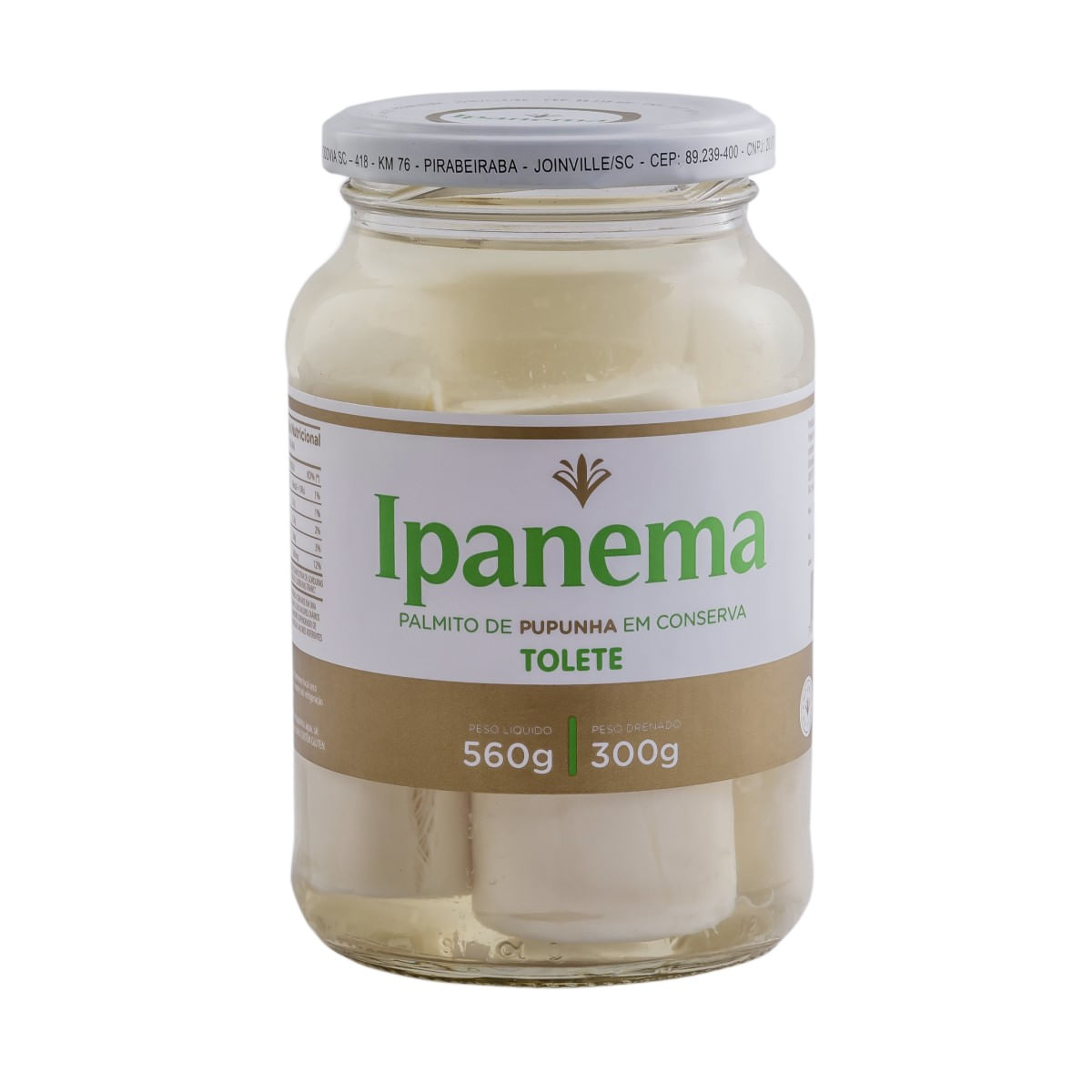 Palmito Pupunha Inteiro Ipanema 300 g