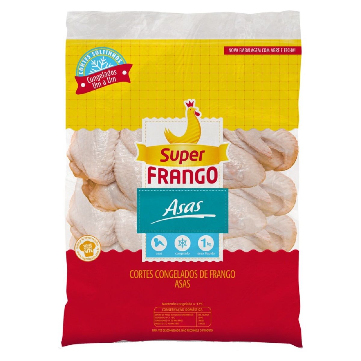 Asa de Frango Congelada Super Frango 1 kg