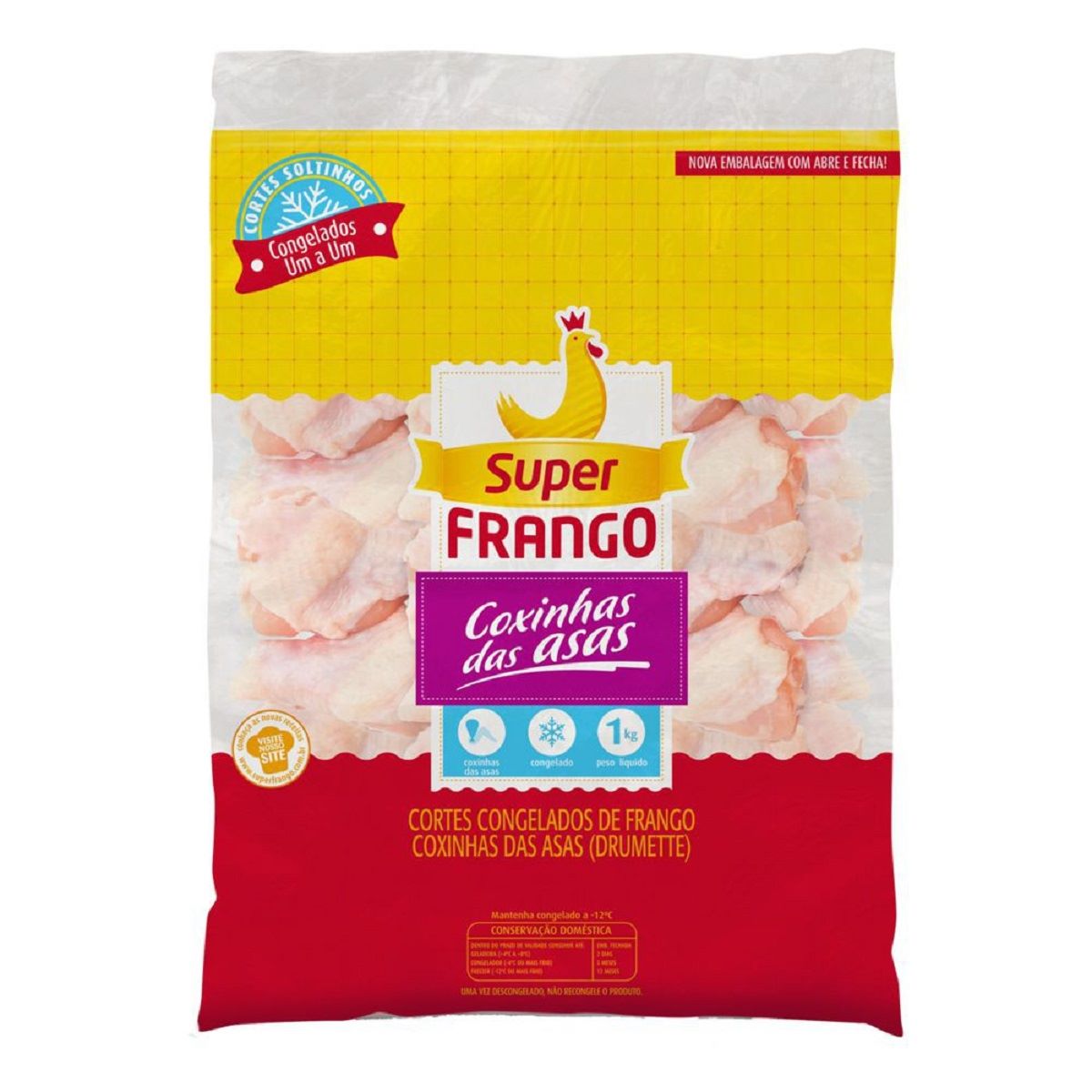 Coxinha da Asa de Frango Congelada Super Frango 1 kg