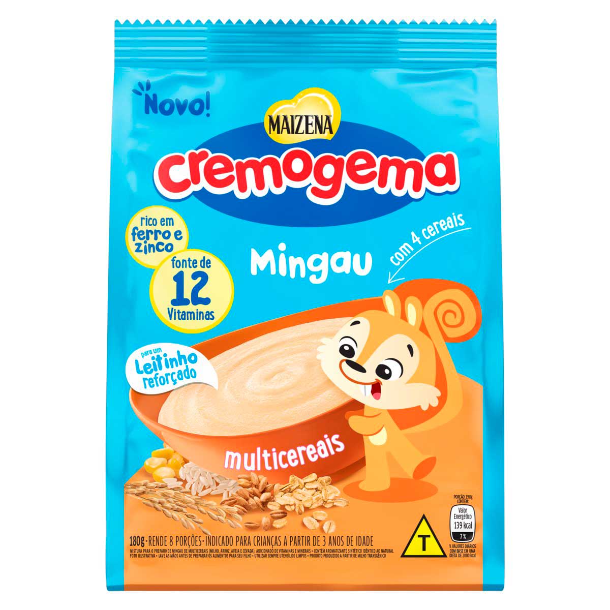 Mingau Multicereais Maizena Cremogema Pacote 180 g