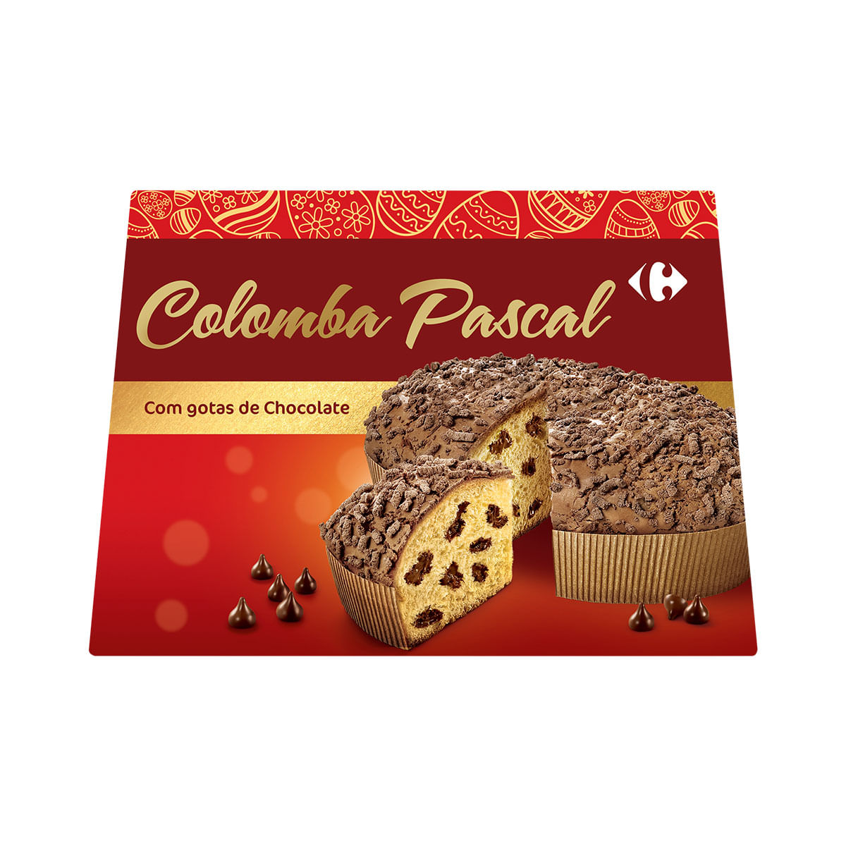 Colomba Pascal com Gotas de Chocolate Carrefour 400g