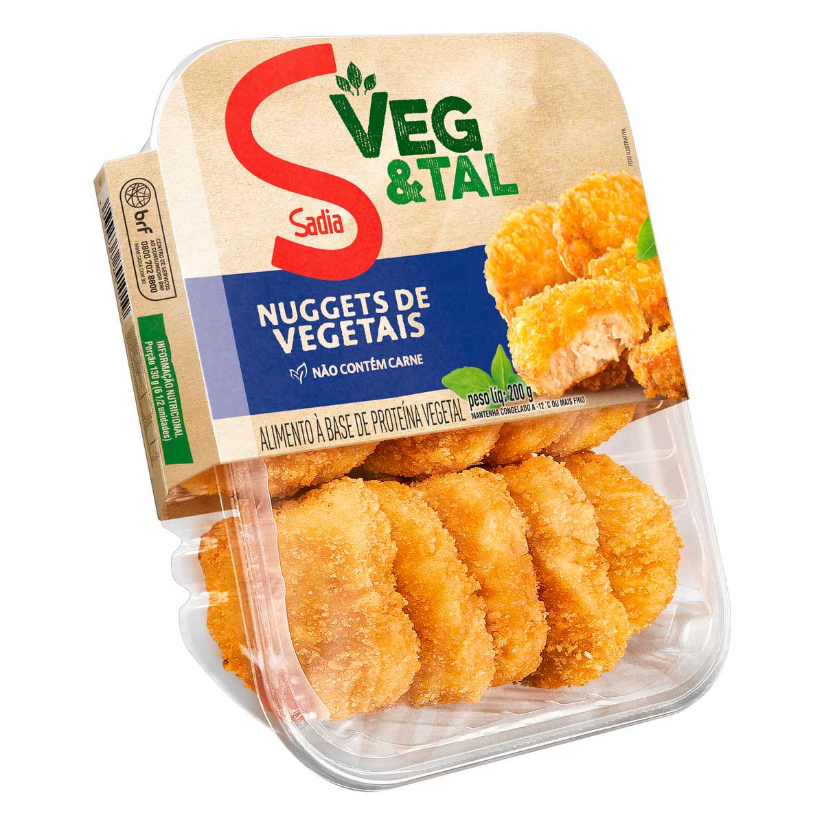 Nuggets Vegetal Sadia Veg &amp; Tal Bandeja 200g