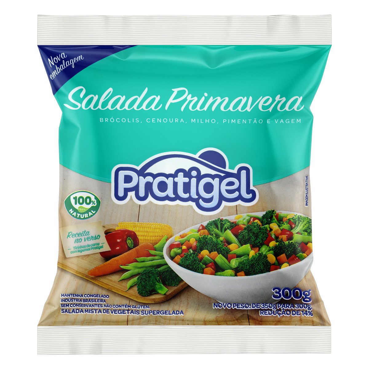 Salada Primavera Congelada Pratigel Pacote 300 g