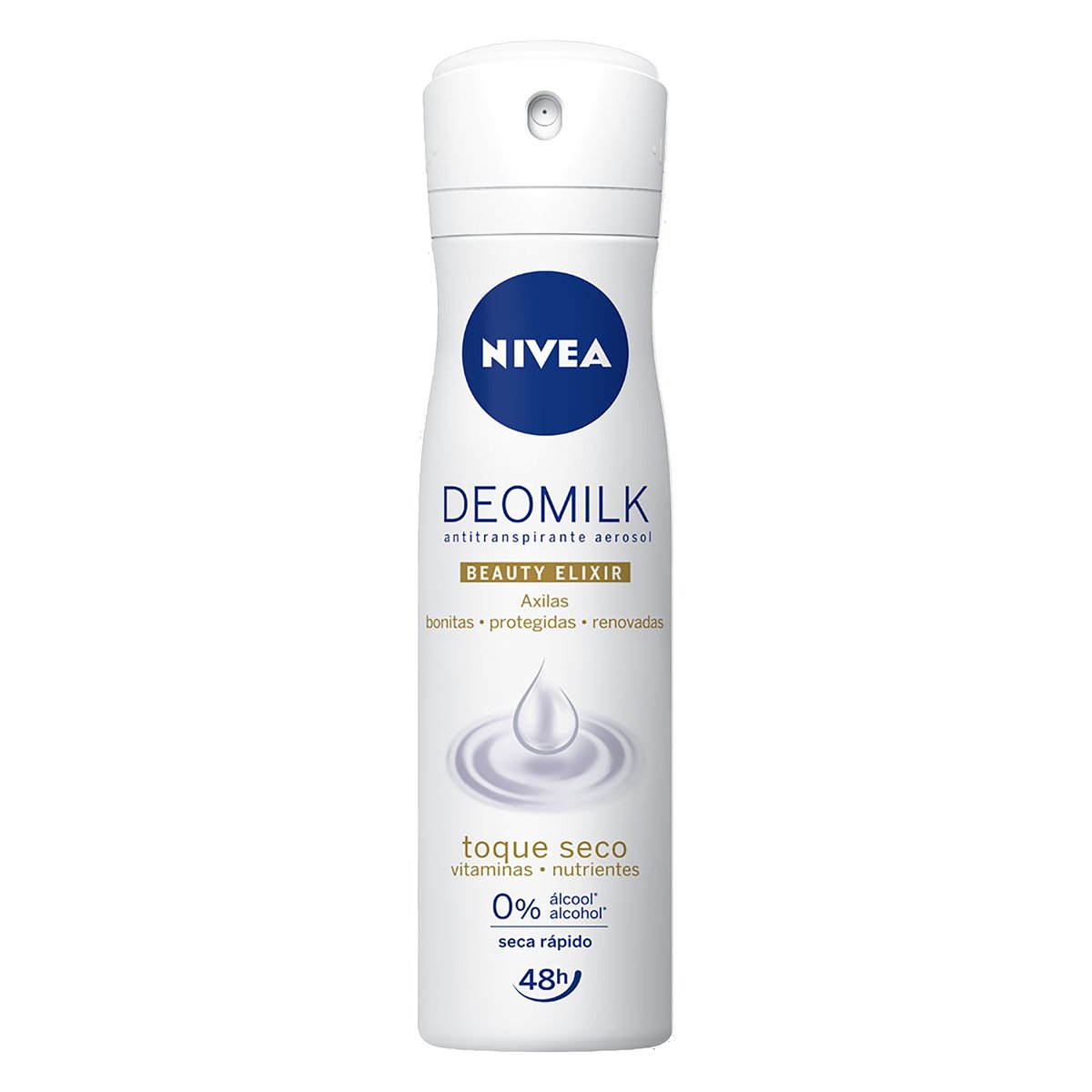 Antitranspirante Aerossol Toque Seco Nivea Deomilk Beauty Elixir 150 ml