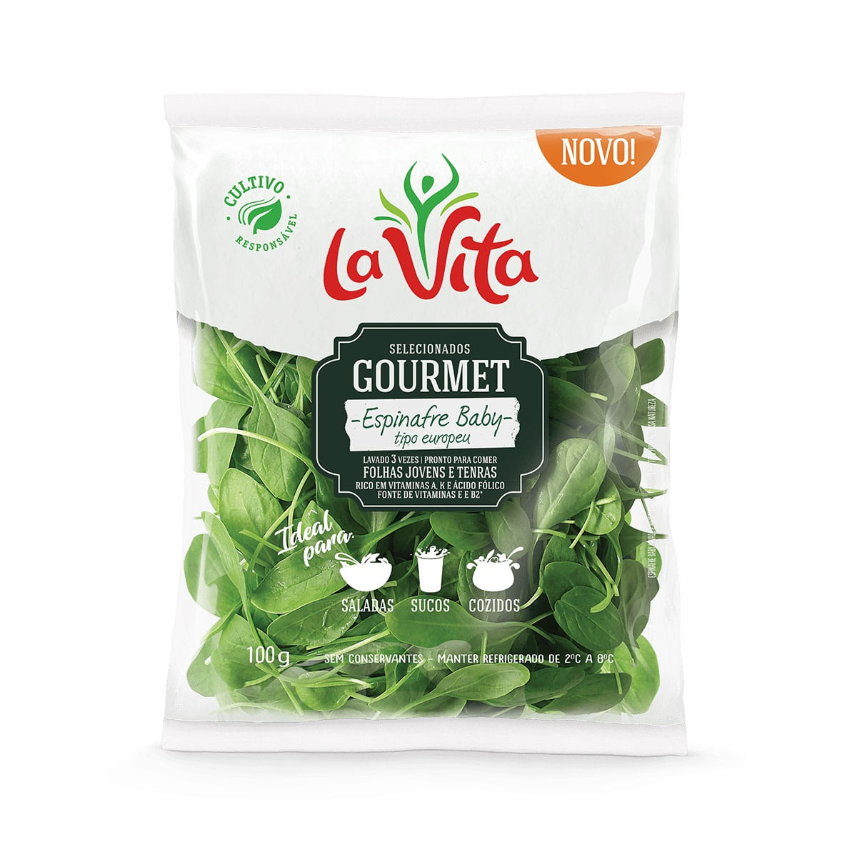 Espinafre Baby La Vita 100 g