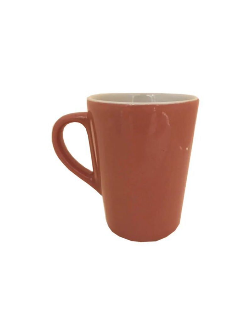 Caneca de cerâmica rosa Carrefour Home 220ml