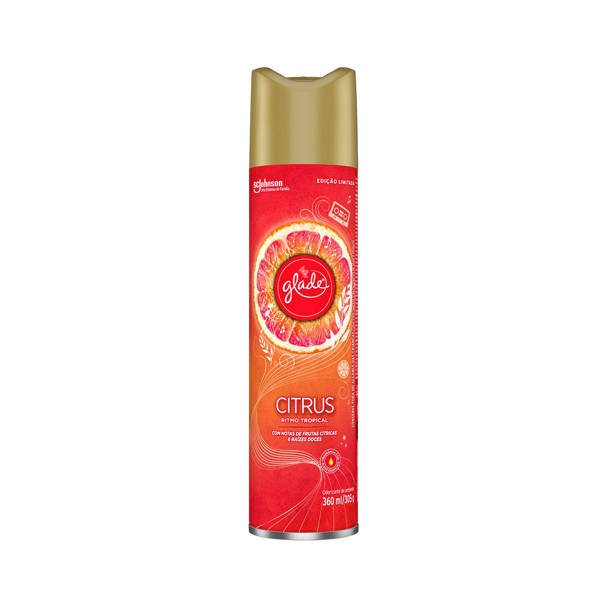 Odorizador Glade Aerosol Citrus 360ml