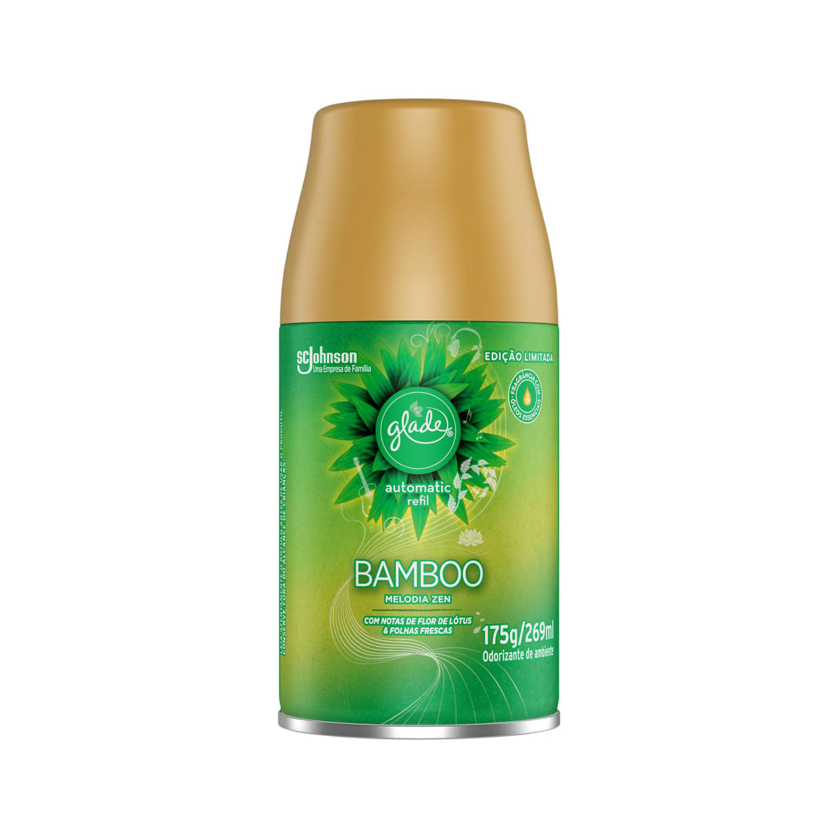 Refil para Odorizador Glade Aerosol Bamboo 269ml