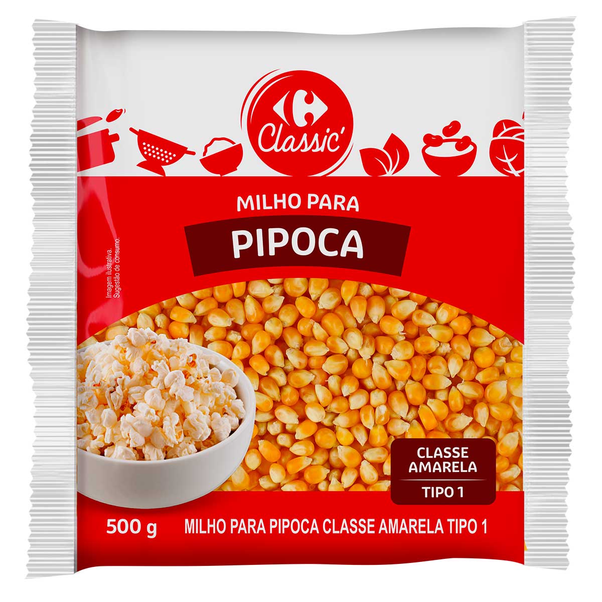 Milho para Pipoca Carrefour 500 g