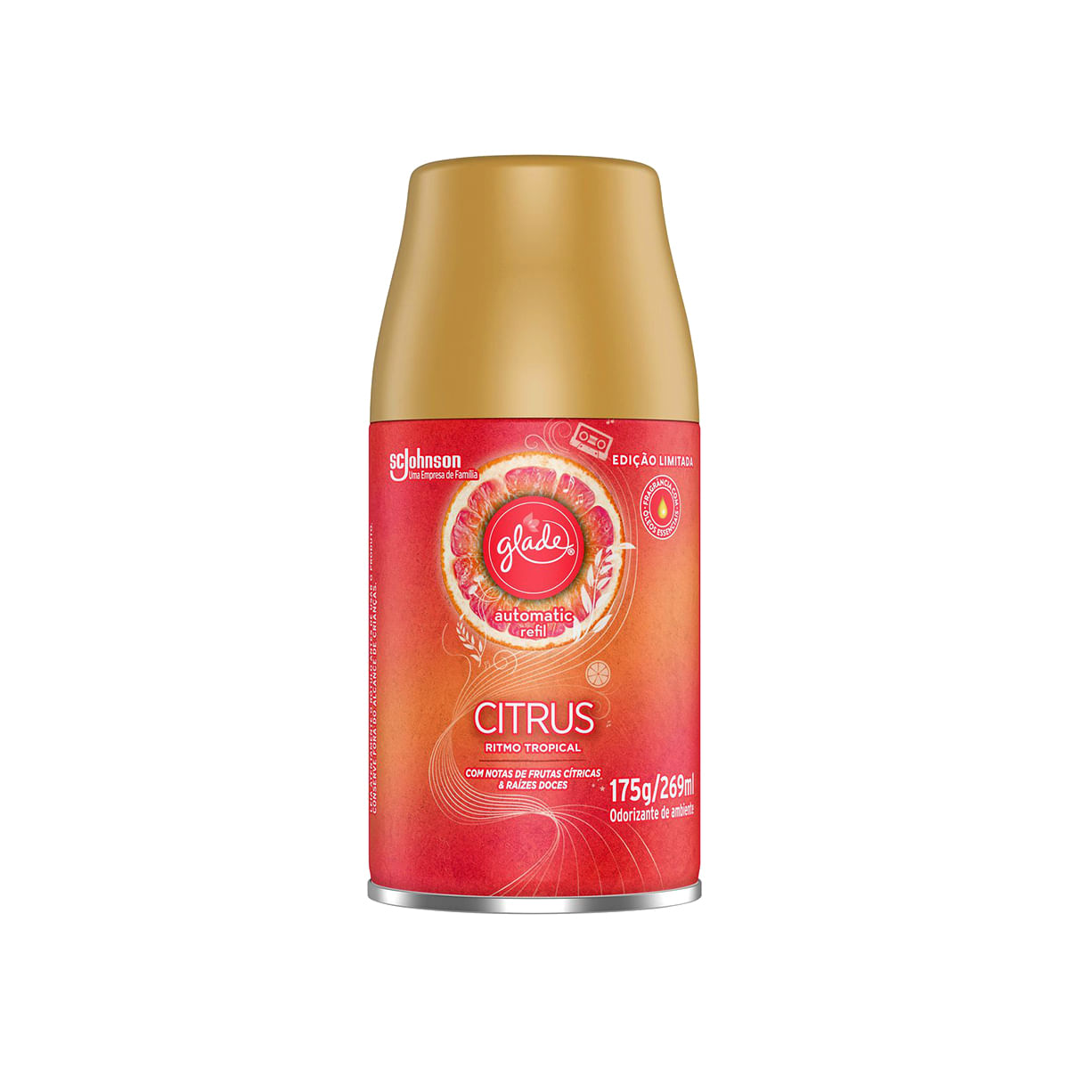 Refil para Odorizador Glade Aerosol Citrus 269ml