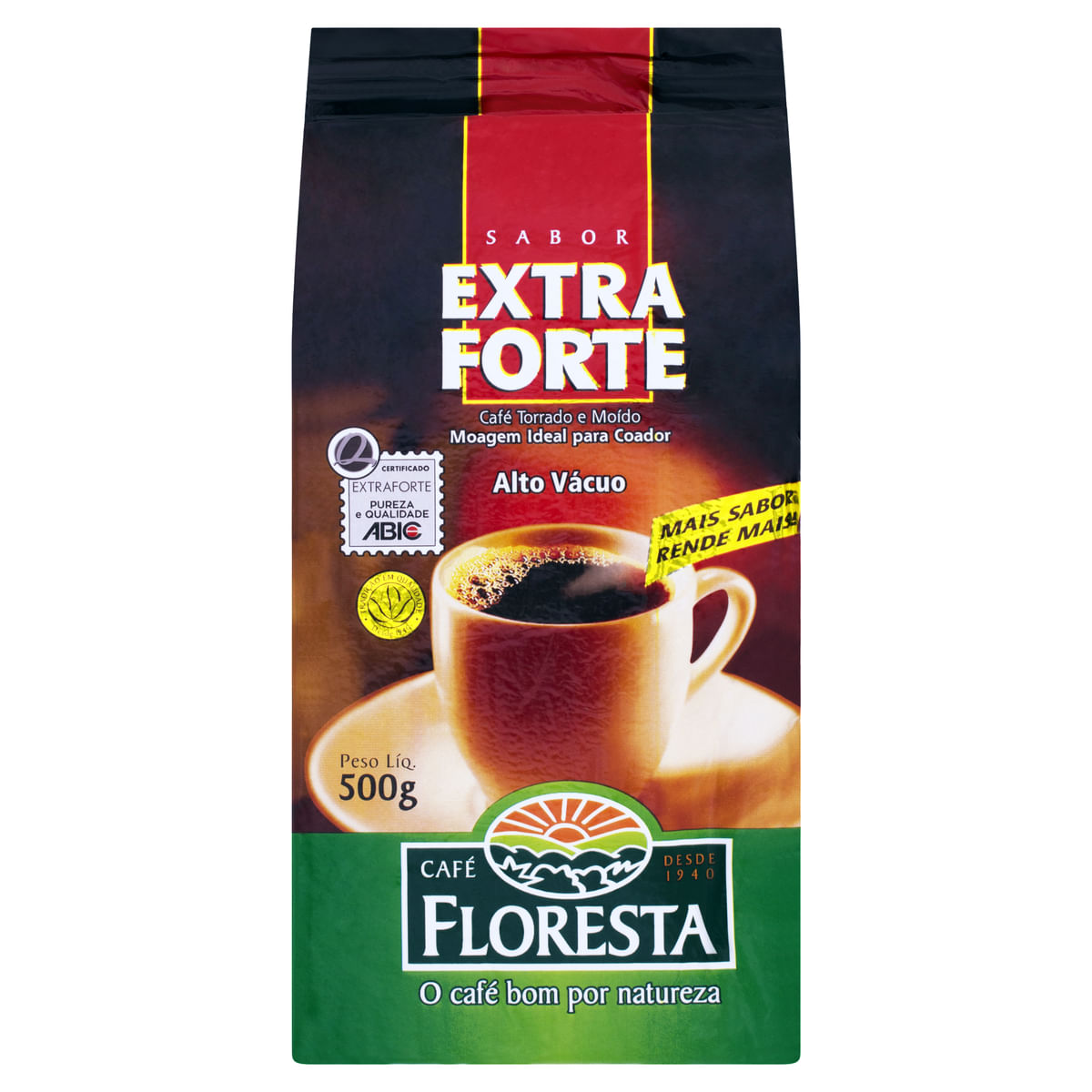 Café Torrado e Moído a Vácuo  Floresta Extraforte 500 g