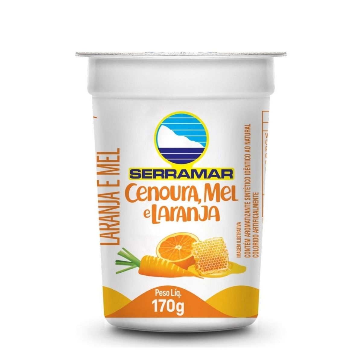 Iogurte Integral Serramar Cenoura Laranja e Mel 170 g