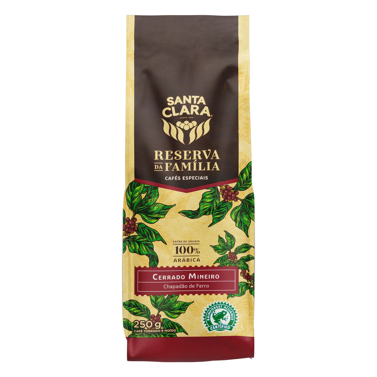 Café Torrado e Moído Santa Clara Cerrado Mineiro Reserva da Família 250 g