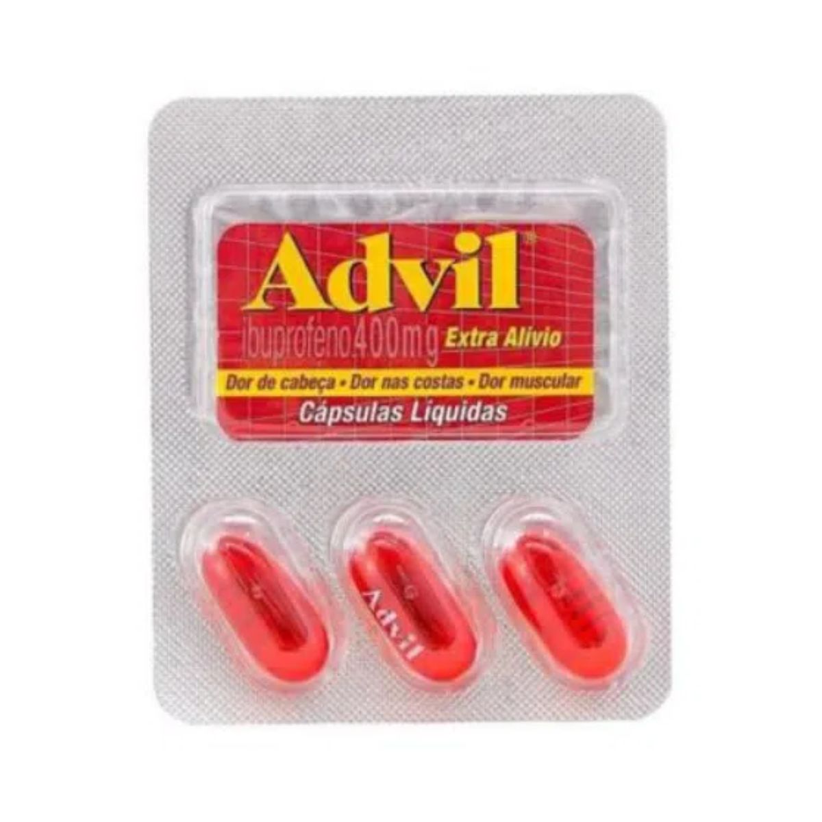 Advil Extra Alívio 400 mg com 3 Cápsulas