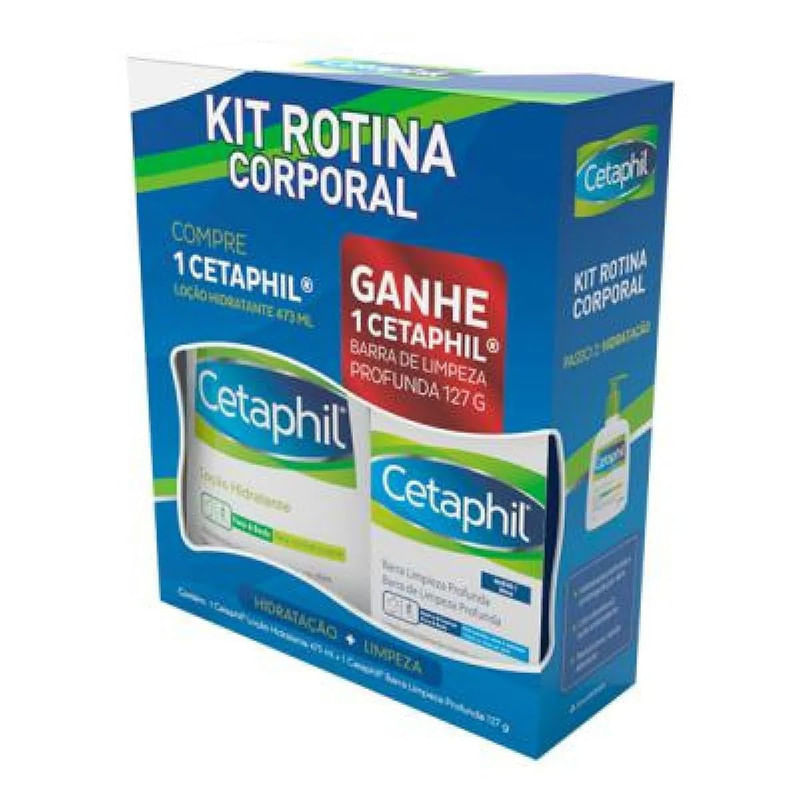 Kit Cetaphil Loção Hidratante 473 ml e Sabonete Limpeza Profunda 127 g