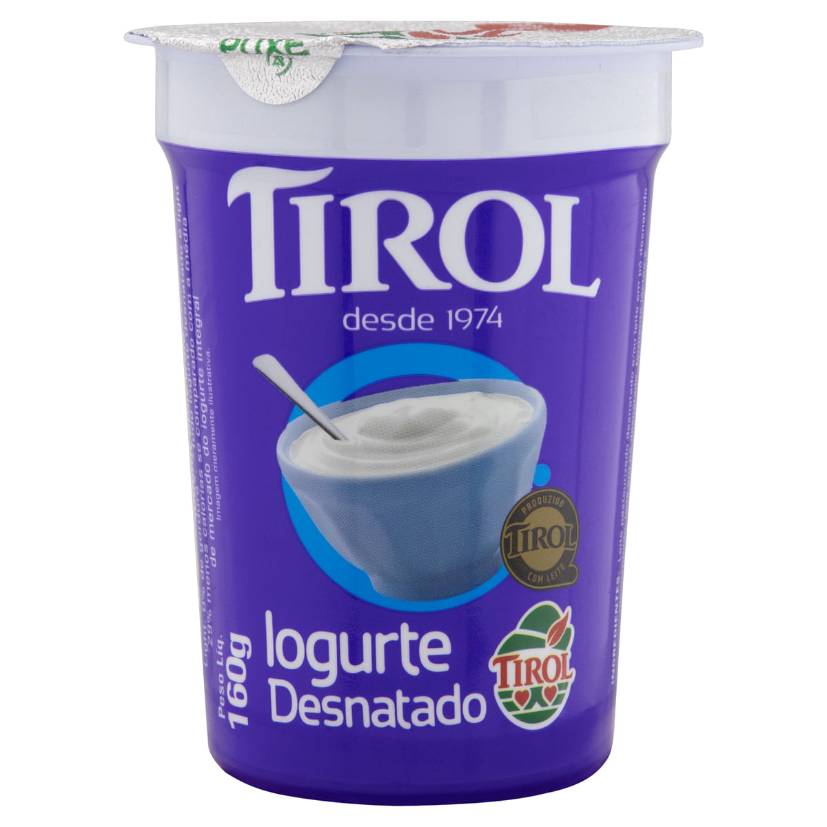 Iogurte Desnatado Light Tirol Copo 160 g