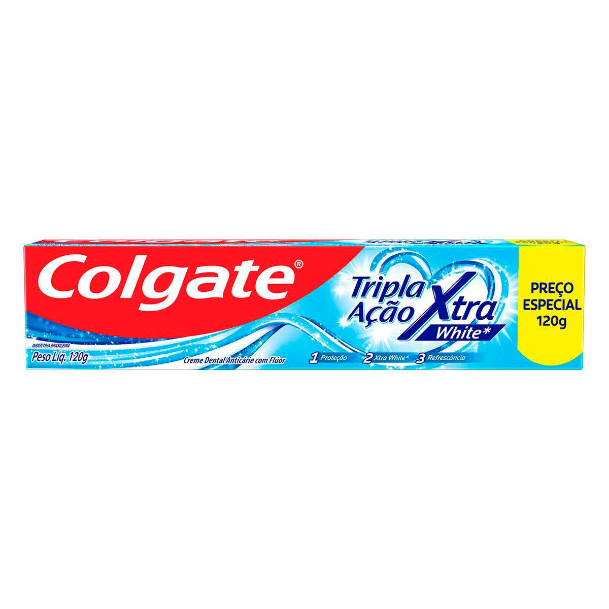 Creme Dental Colgate Tripla Ação Xtra White 120 g