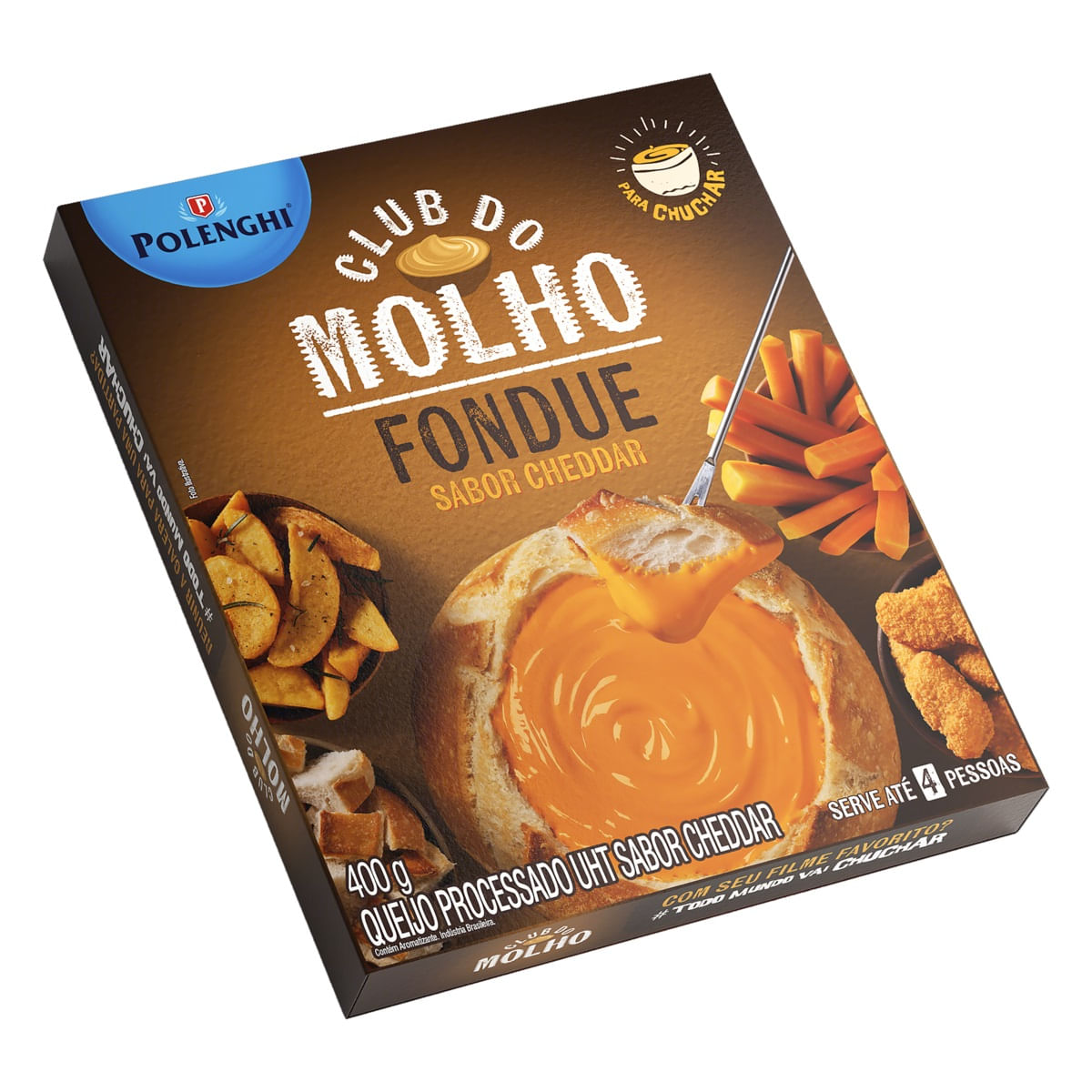 Fondue de Queijo Cheddar Polenghi Club do Molho 400g